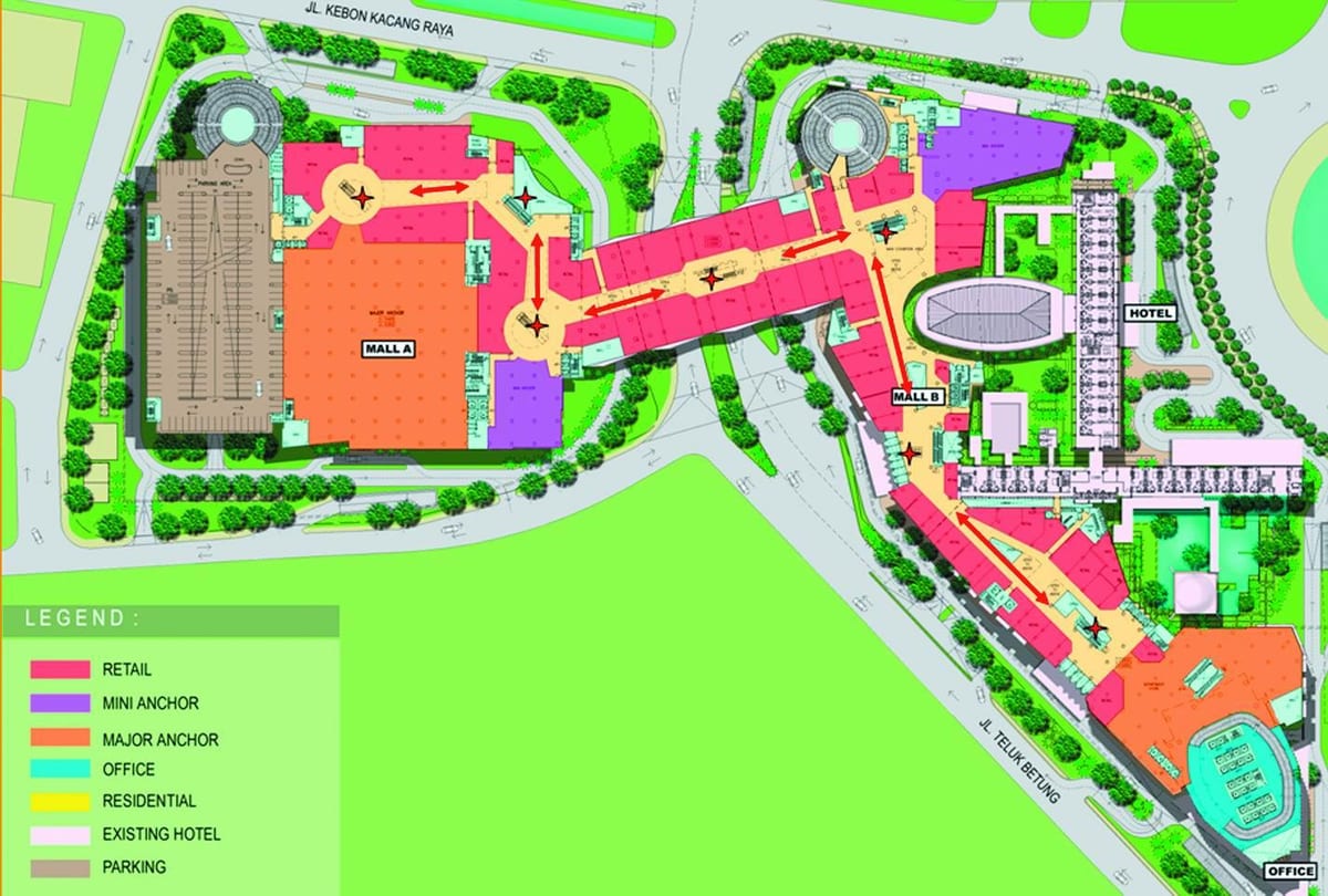 εμφάνιση χάρτη grand mall ινδονησία