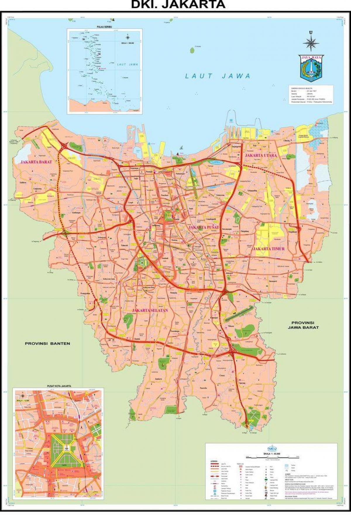 χάρτης της Jakarta old town