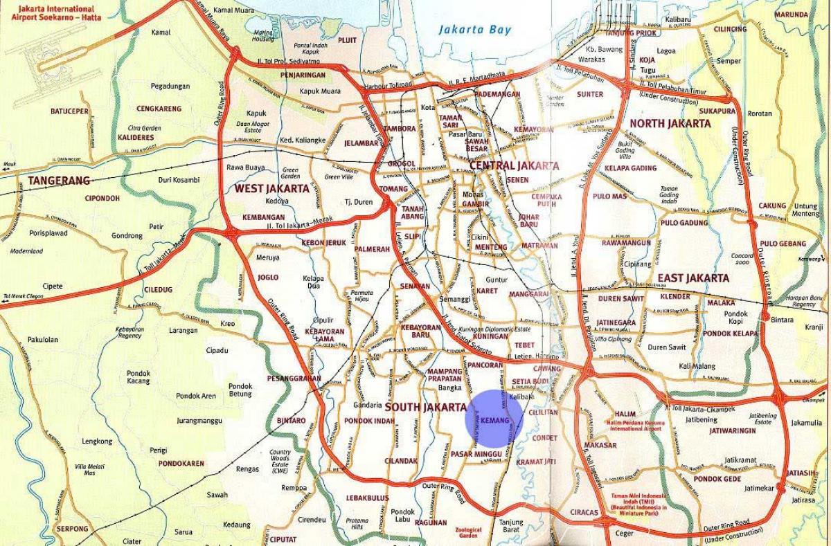 χάρτης της kemang Jakarta