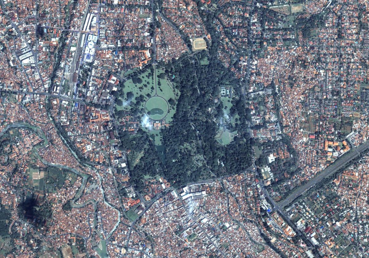 χάρτης της Τζακάρτα, δορυφορική