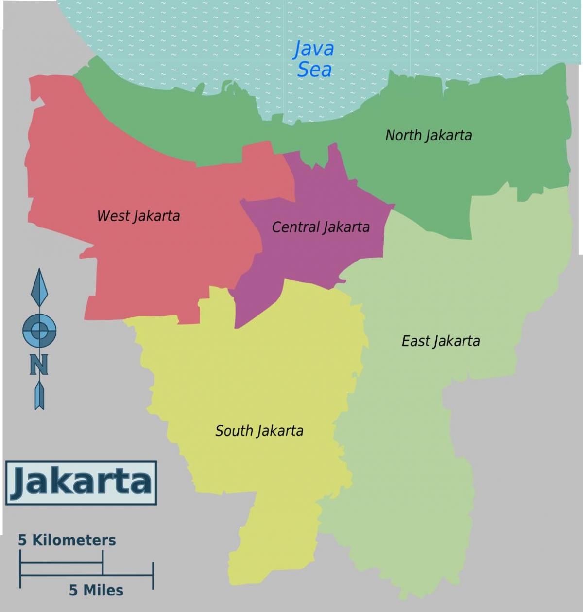 πρωτεύουσα της ινδονησίας χάρτης