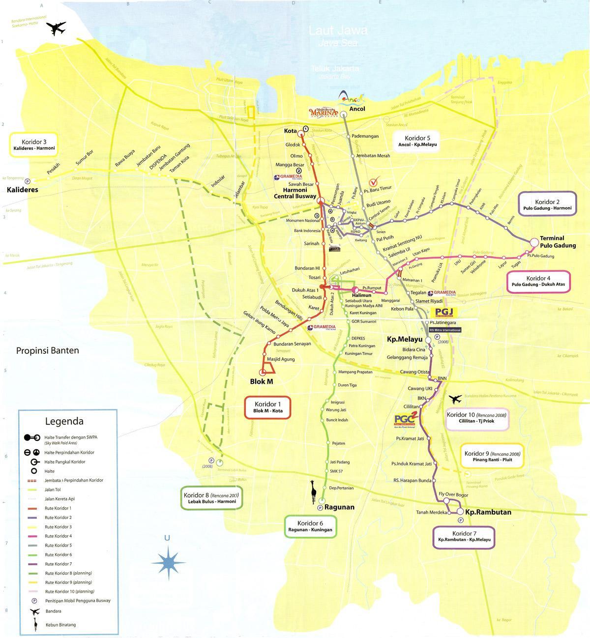 χάρτης του χάρτη ancol Τζακάρτα