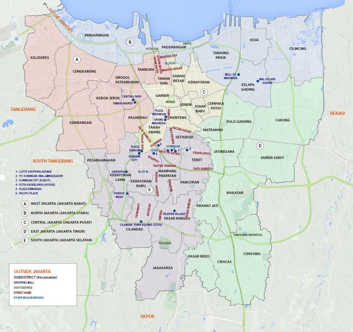 πρωτεύουσα της ινδονησίας χάρτης
