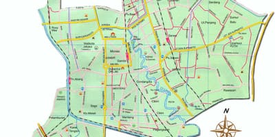 Χάρτης του Jakarta pusat