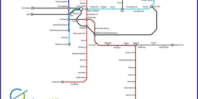 Τζακάρτα lrt χάρτη