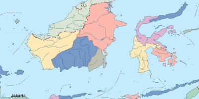Χάρτης της Τζακάρτα εμφάνιση χάρτη διάνυσμα