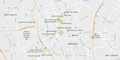 Χάρτης της Τζακάρτα νυχτερινή ζωή