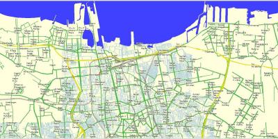 Χάρτης της βόρειας Τζακάρτα