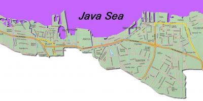 Jakarta utara χάρτης
